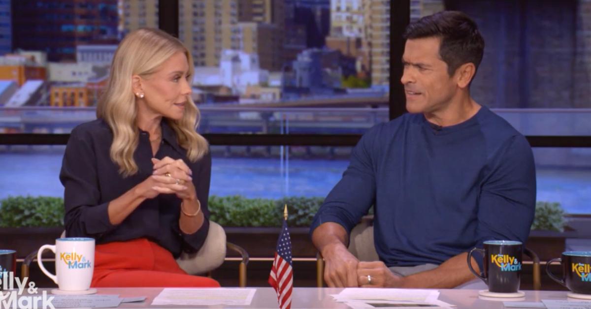 Image of Kelly Ripa jokingly called her and Mark Consuelos the 'herpes of vacations.'