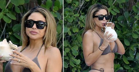 larsa pippen poolside in bikini