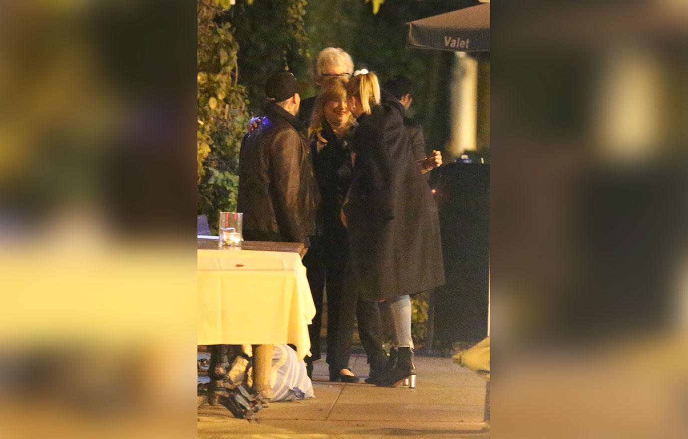 Cameron Diaz and Benji Madden are seen leaving Il Piccolino restaurant after having dinner with friends