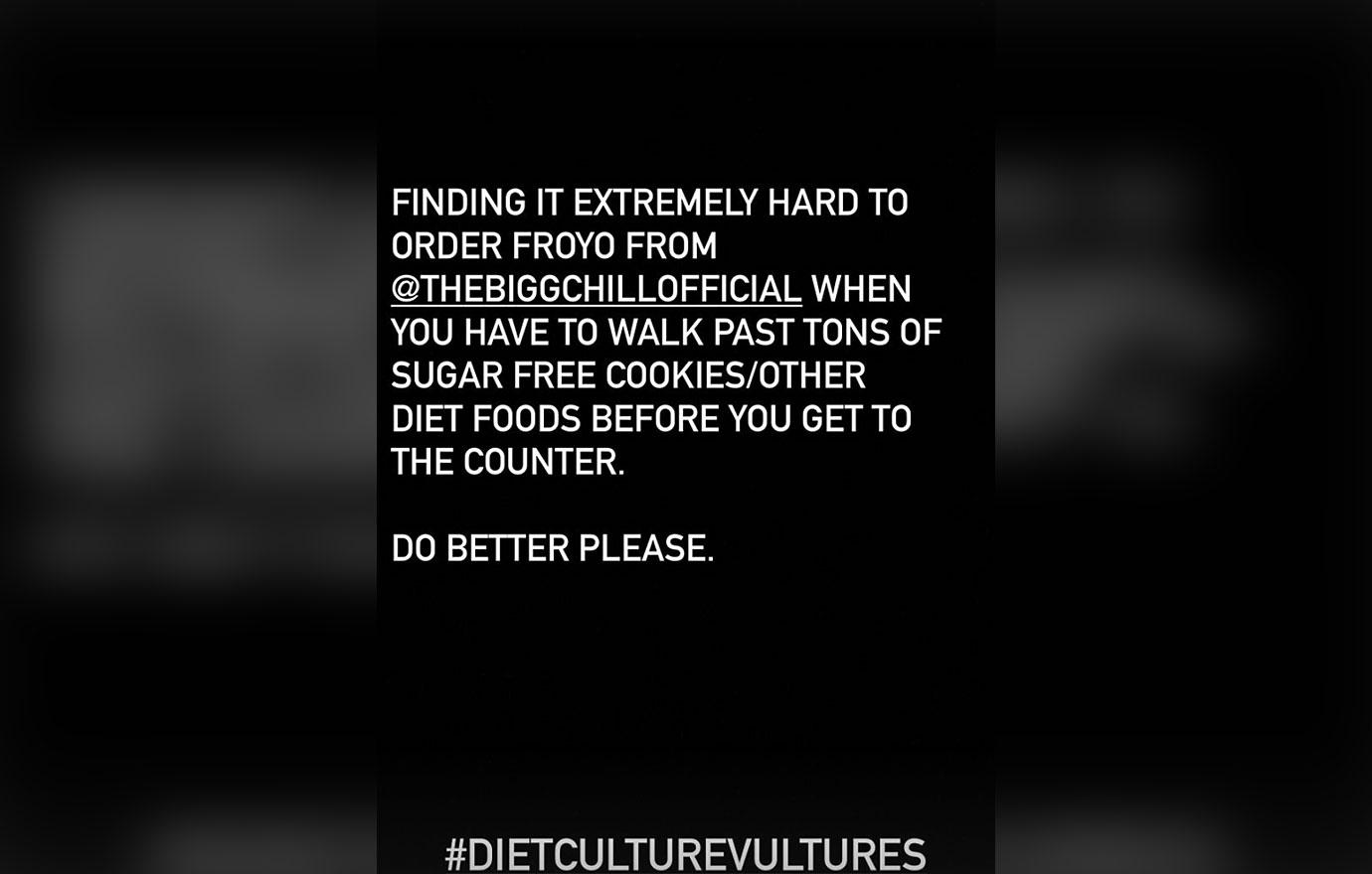 diet culture vultures demi lovato slams froyo shop enabling harmful eating habits ok