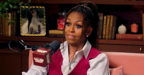 photo of michelle obama on the 'call her daddy' podcast