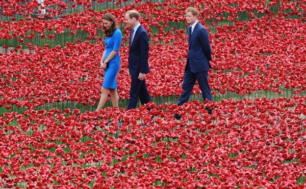 Prince William, Kate Middleton and Prince Harry