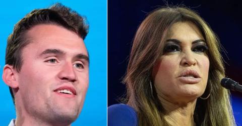 Composite photo of Charlie Kirk and Kimberly Guilfoyle