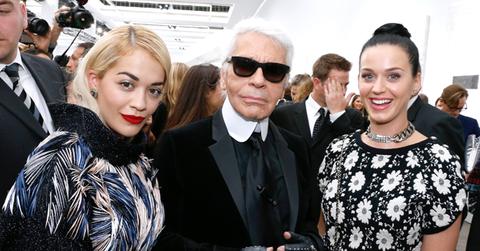 PFW Rita Ora Karl Lagerfeld Katy Perry
