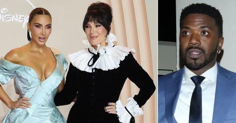 Composite photo of Kim Kardashian, Kris Jenner and Ray J