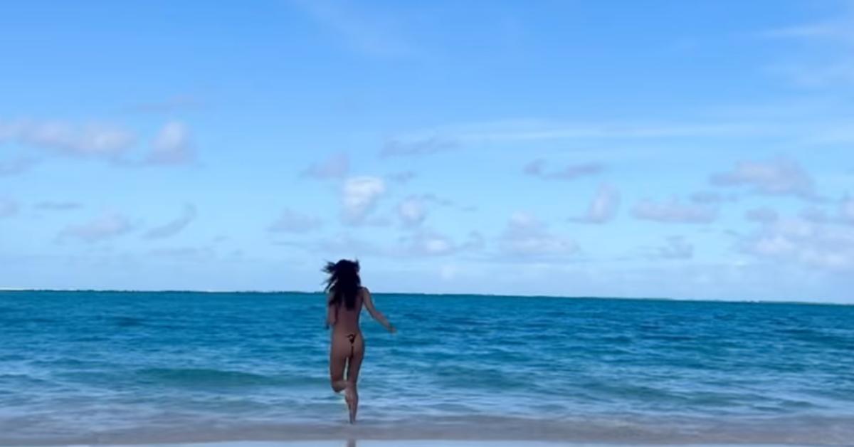 irina shayk cheeky thong bikini beach getaway birthday photos