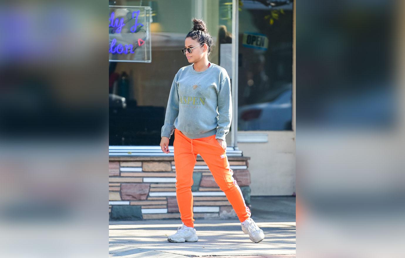 Christina Milian Wears Cute & Comfy Outfit