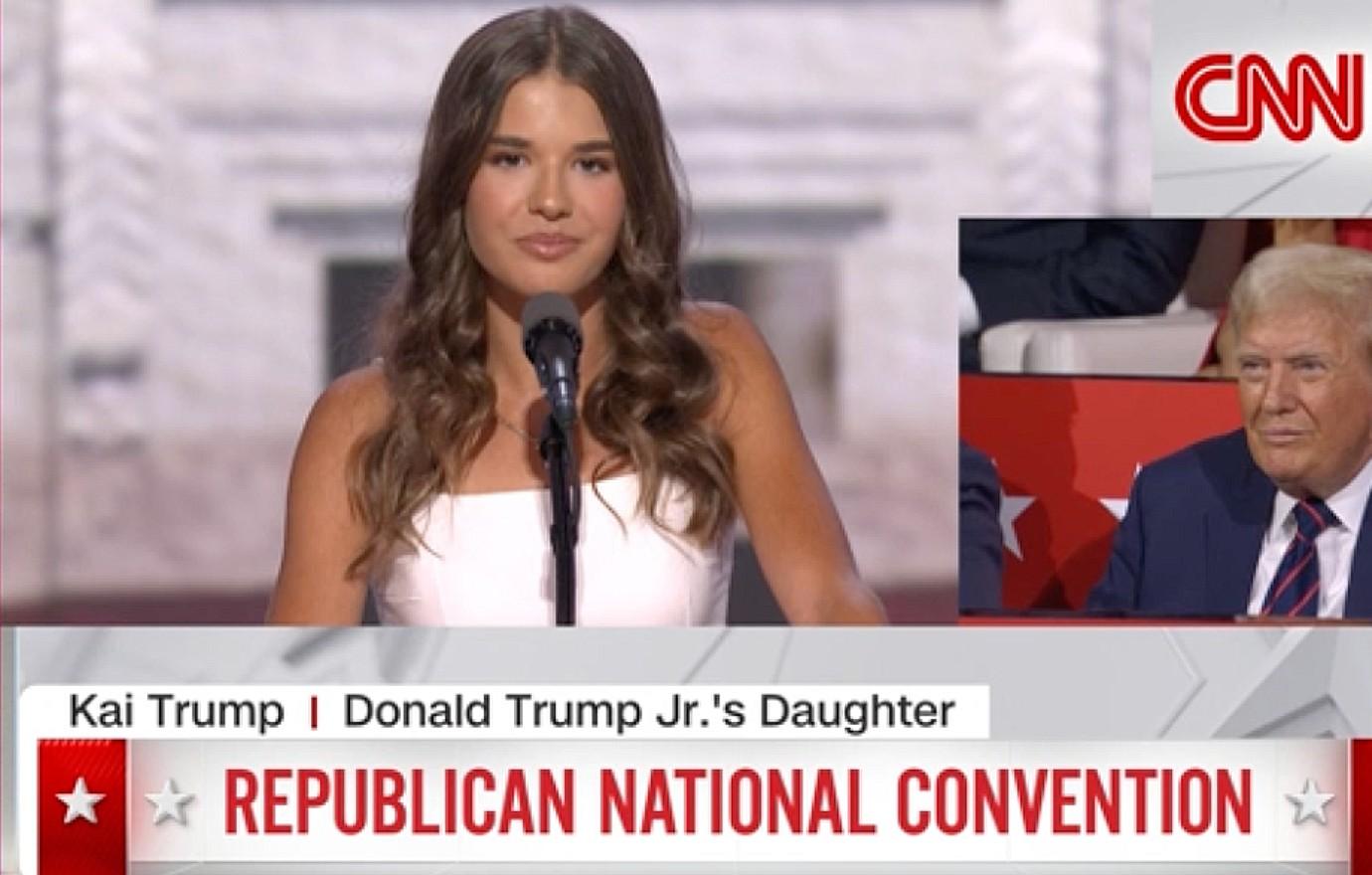 donald trump grand daughter kai trump speech rnc cnn