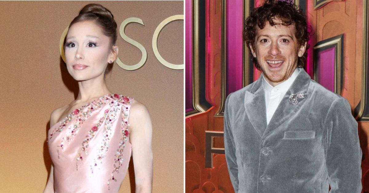 image of Ethan Slater supported Ariana Grande at 'SNL.'