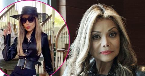 Composite photo of La Toya Jackson.