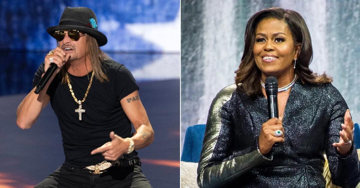 Composite photo of Kid Rock and Michelle Obama