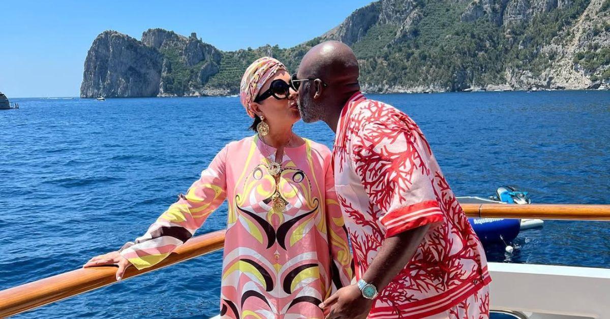 Photo of Corey Gamble and Kris Jenner