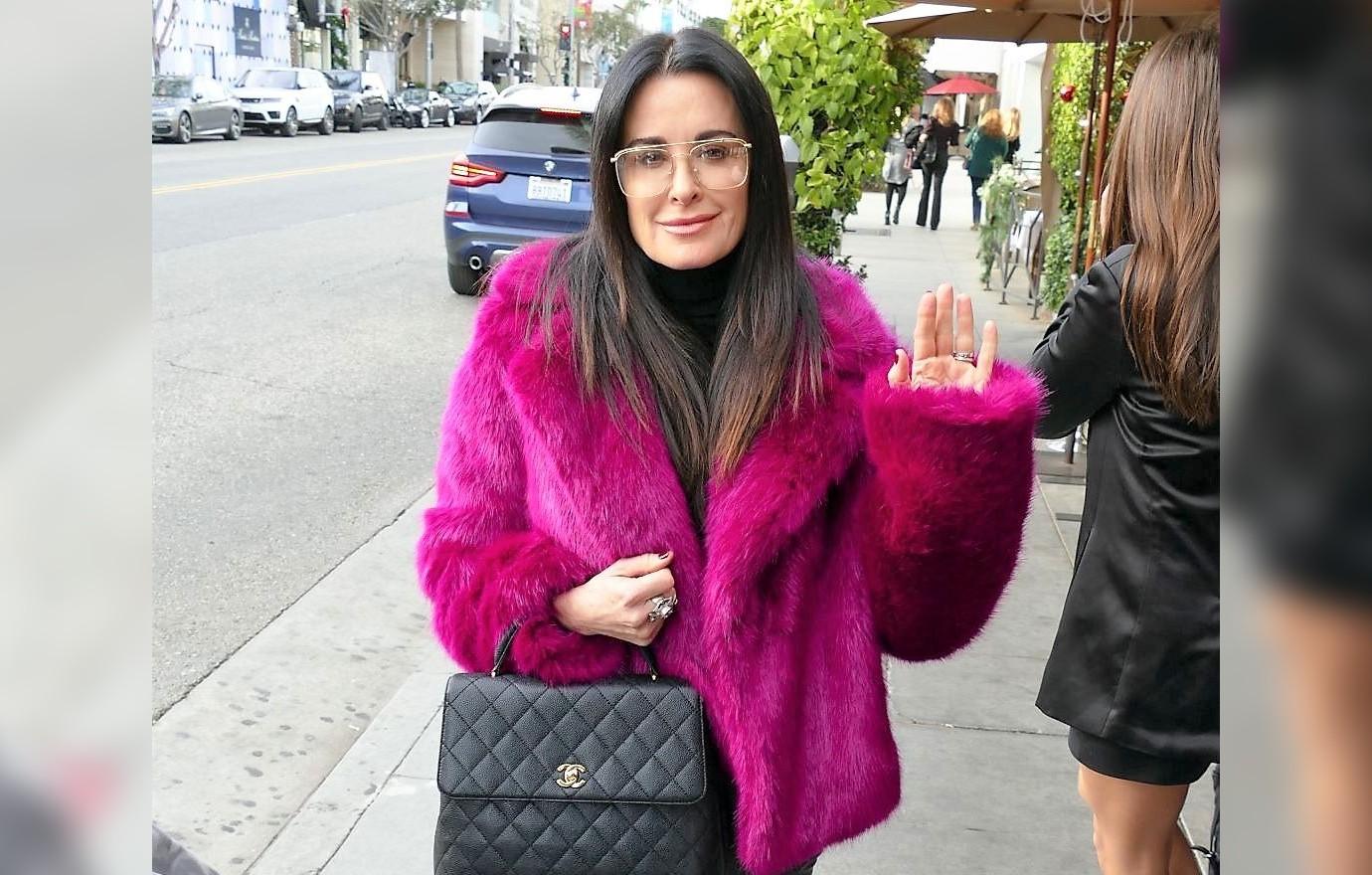 Kyle Richards has her hands full on a shopping excursion… as RHOBH is  suspended due to COVID-19