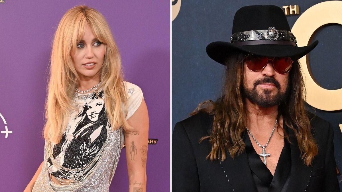 Photo of Miley and Billy Ray Cyrus