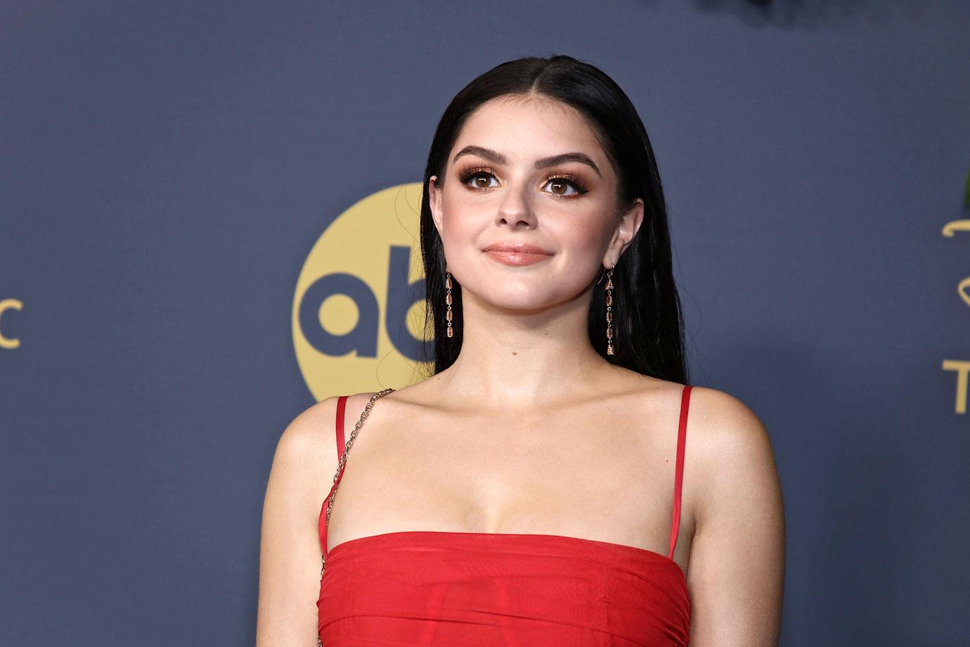 Ariel Winter On Red Carpet In Red Dress