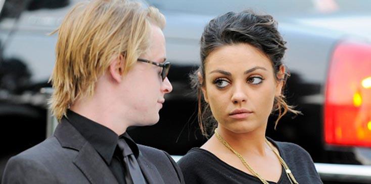 Mila kunis responsible for breakup with macaulay culkin