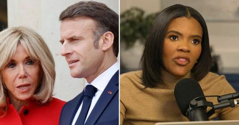 photo of Brigitte Macron, Emmanuel Macron and Candace Owens