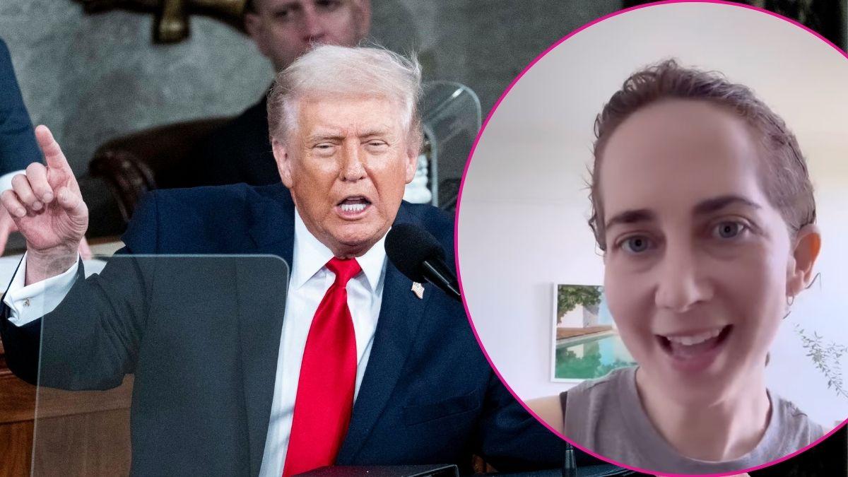 Composite photo of Donald Trump and Bess Kalb.