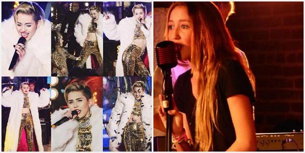 Miley Cyrus Noah Cyrus On Stage