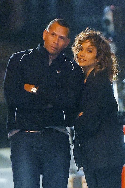 *EXCLUSIVE* Jennifer Lopez and Alex Rodriguez show some PDA on set of &#8216;Shades of Blue&#8217;