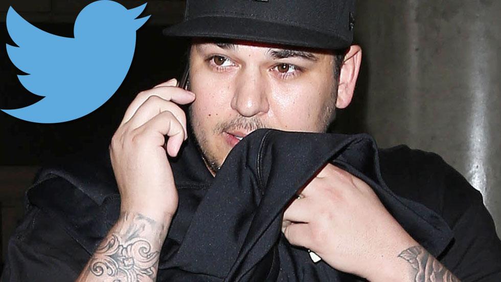 Rob Kardashian Returns To Twitter, Gives Kim Kardashian Morning
