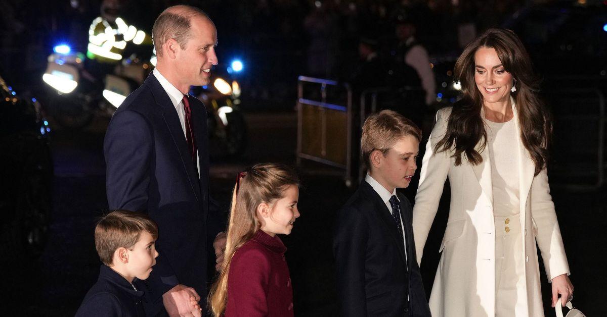 image of Prince William praised Kate Middleton for her strength and said their family could not cope without her support.