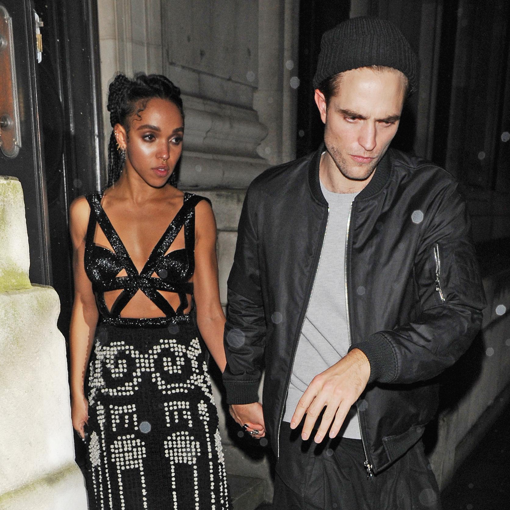 Robert Pattinson and FKA twigs leave the Warner Music Party &#8211; Part 2 **USA ONLY**