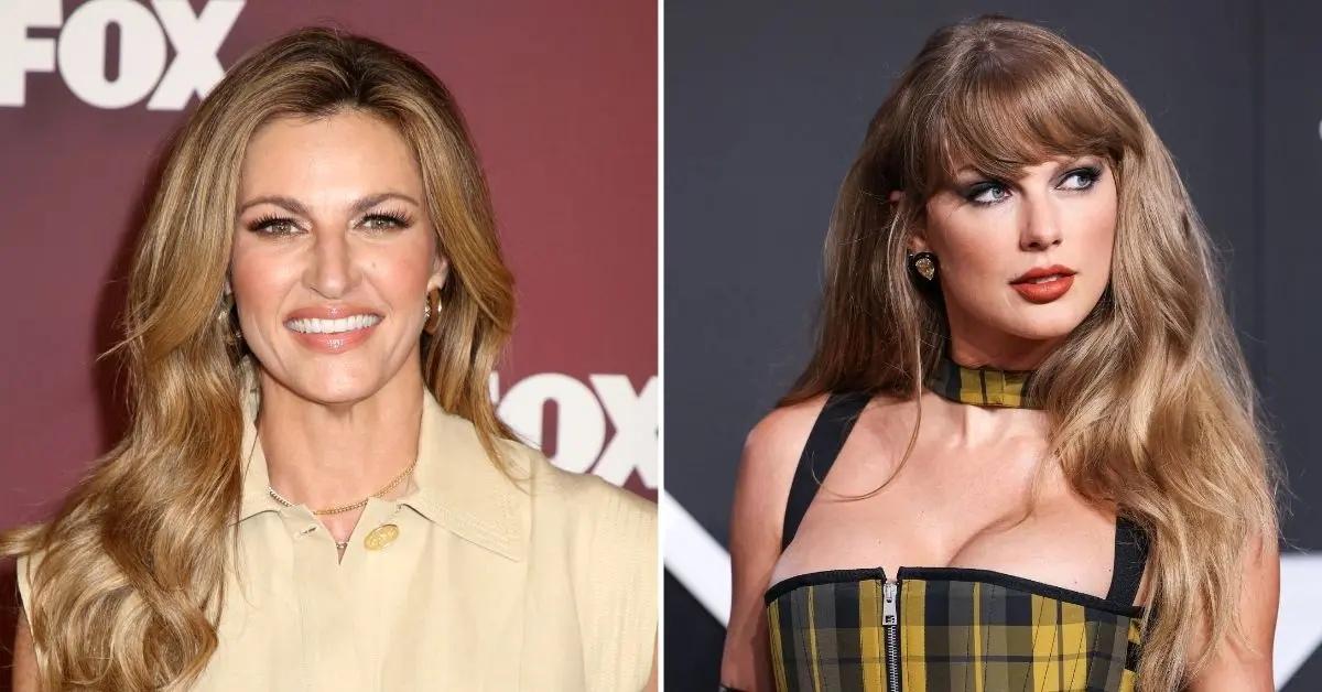 Composite photo of Erin Andrews and Taylor Swift