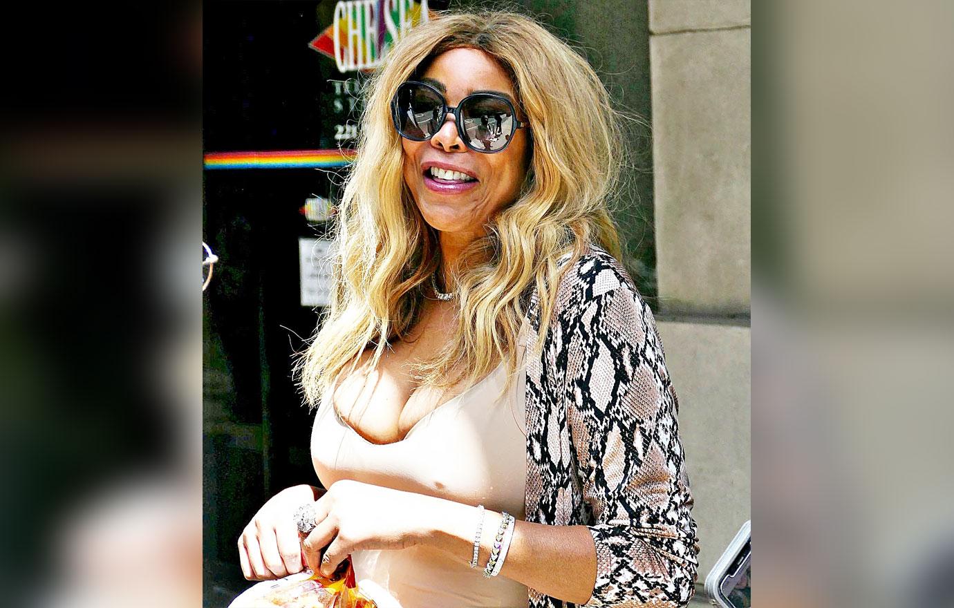 wendy williams vaping wheelchair photos hospital covid  show postponed r