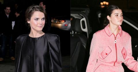 Split image of Keri Russell of Willa Lou Deary.