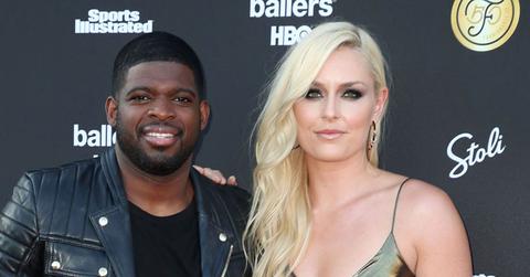 Lindsey Vonn And P.K. Subban On Red Carpet