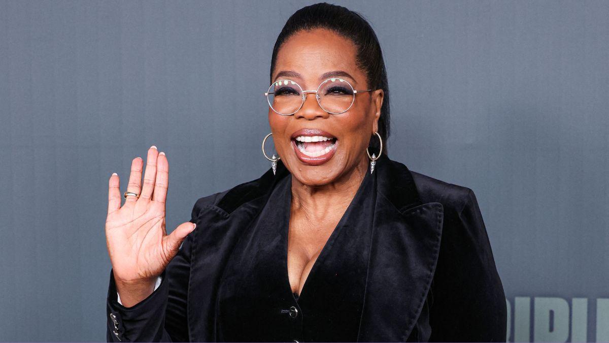 Image of Oprah Winfrey claimed she walked funny because she didn't have her prescription glasses on.