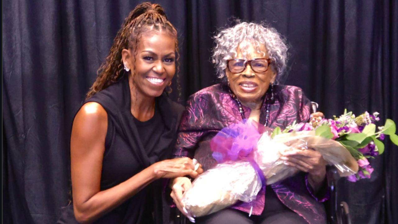 Image of Michelle Obama and Opal Lee