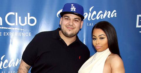 Rob Kardashian And Blac Chyna On Red Carpet