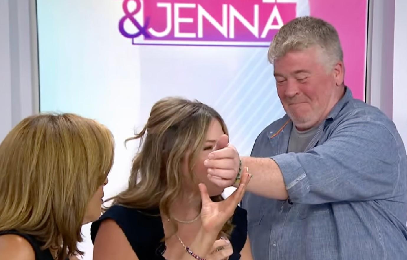 hoda kotb disgusted co host jenna bush hager rubbed pretzel body