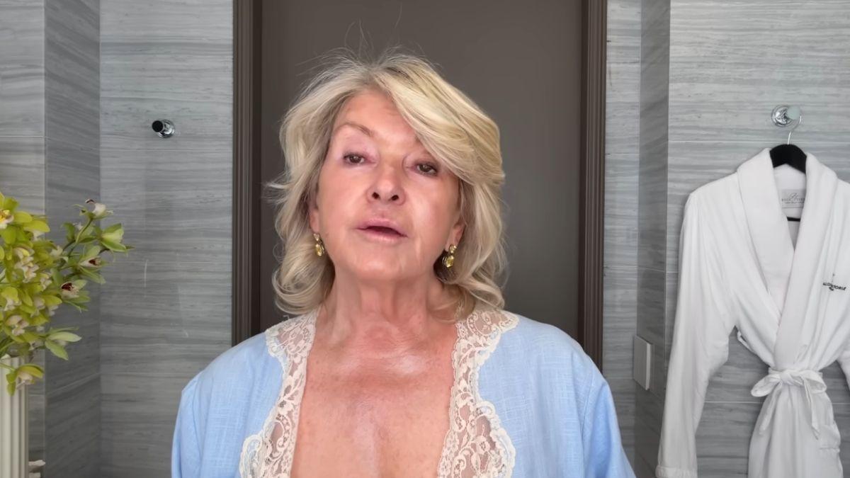 image of Martha Stewart shared her morning routine in a new video.