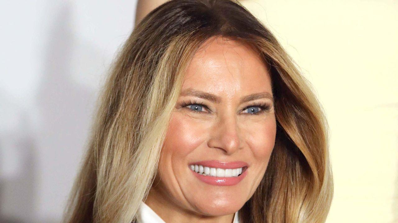 Photo of Melania's April press conference turned heads.