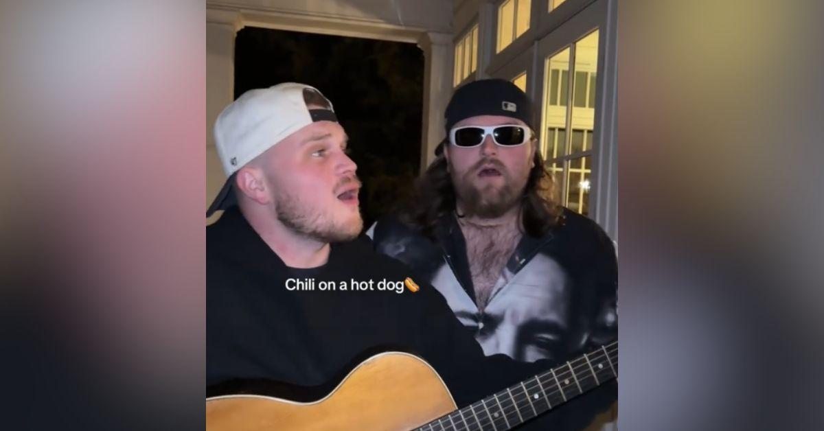 image of Zach Bryan mocked Jason Aldean after a TPUSA halftime event.