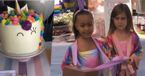 north west penelope disick unicorn themed birthday party pics pp