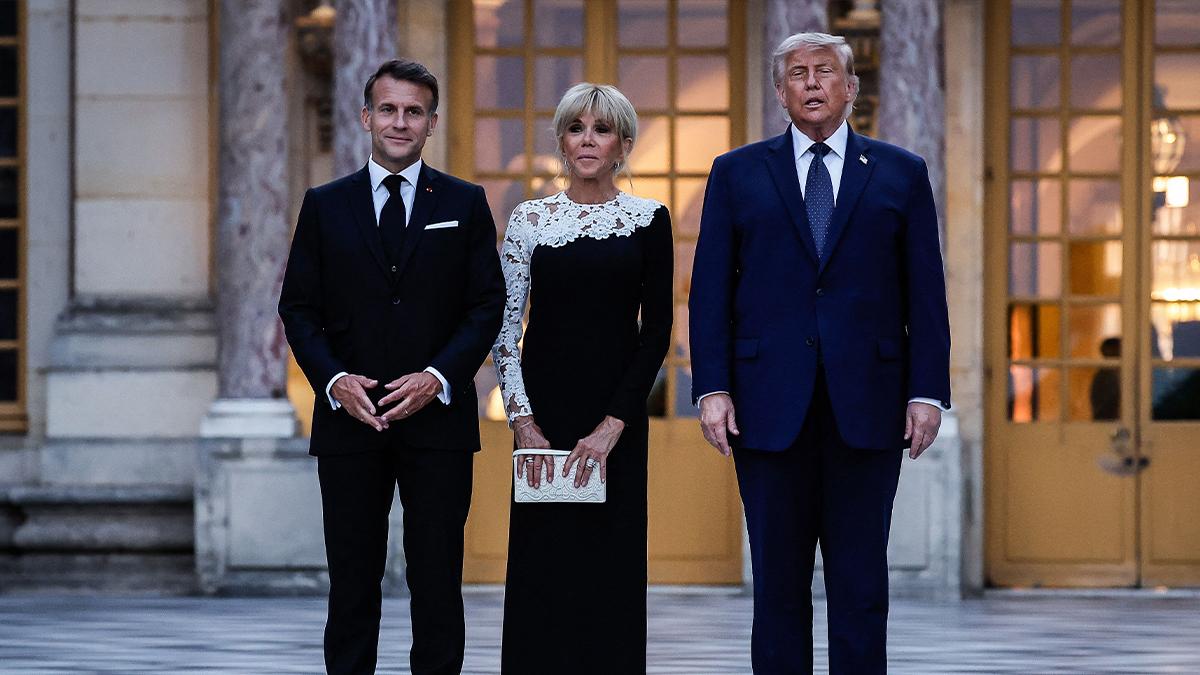 Photo of Donald Trump was spotted kissing Brigitte Macron on the cheek multiple times.