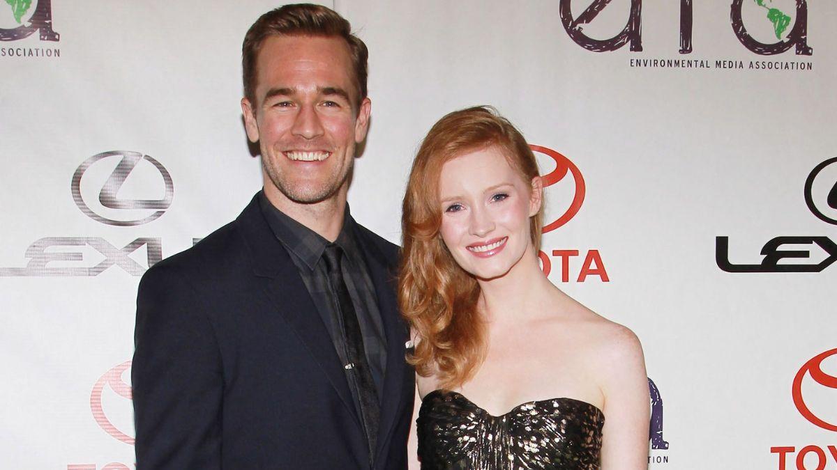 Image of James Van Der Beek left behind wife Kimberly upon his passing.