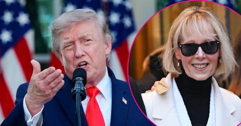 Composite photo of Donald Trump and E. Jean Carroll.