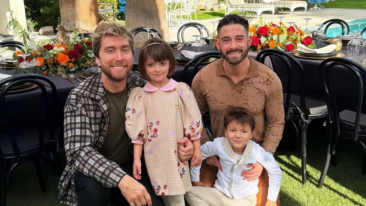 Image of Lance Bass joked about his daughter being 'bossy' and his son getting into 'trouble.'
