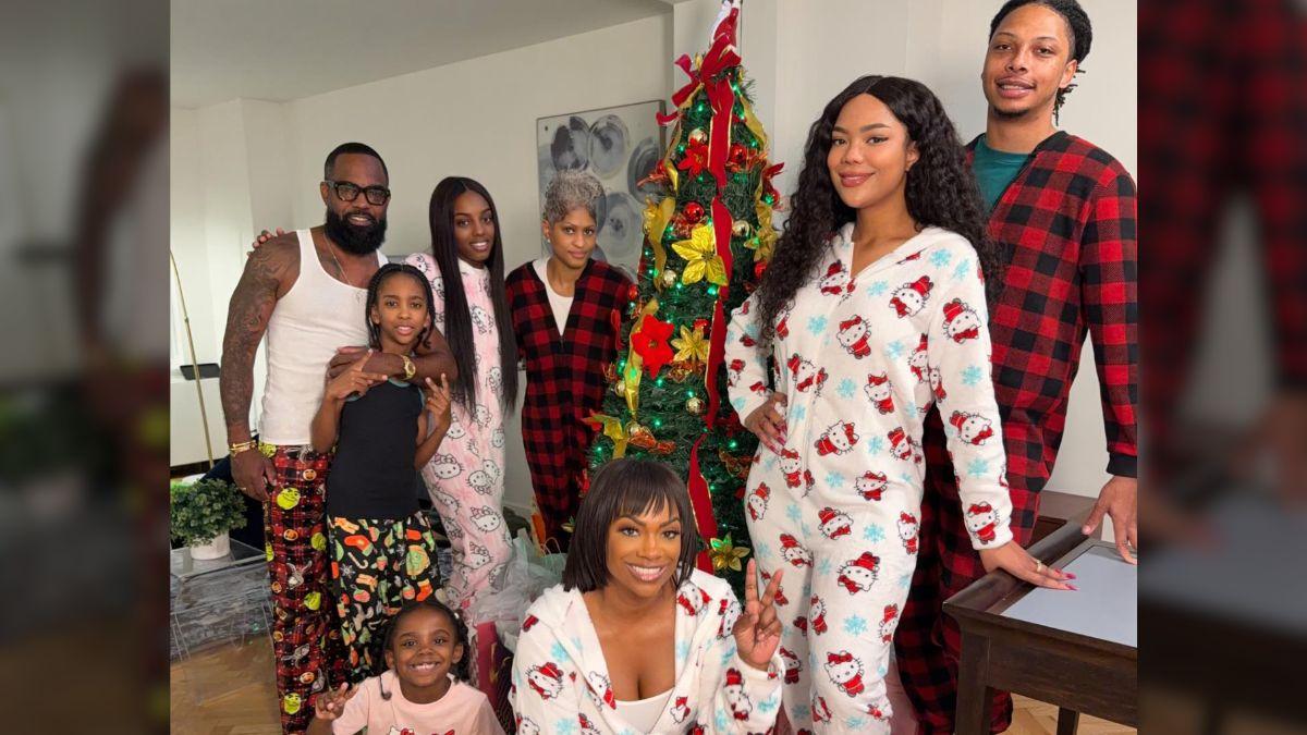 Image of Kandi Burruss spent the holidays with her family.