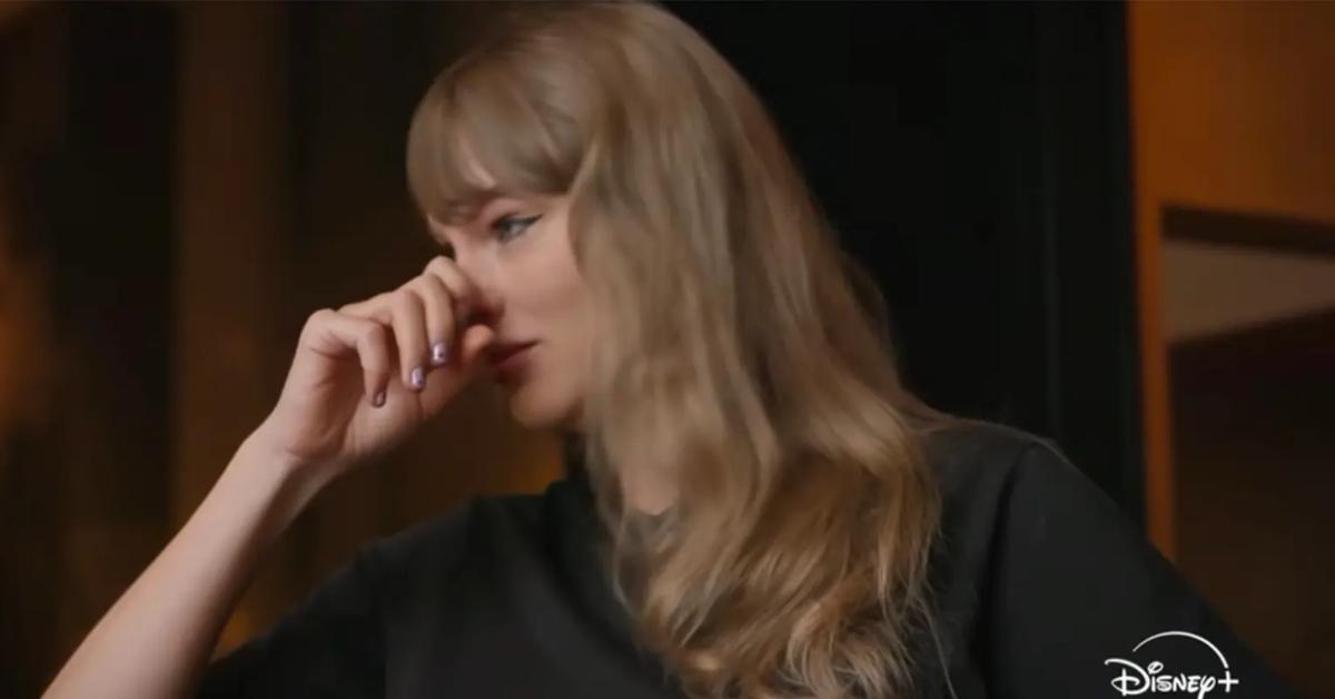 Image of Taylor Swift teared up while discussing 'violent' things that happened during the Eras Tour.
