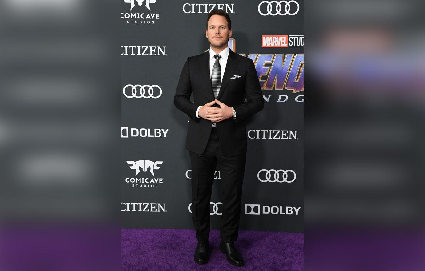 chris pratt avengers premiere