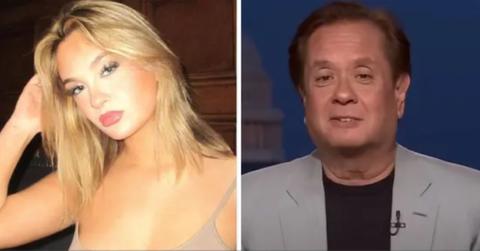 Split photo of Claudia and George Conway