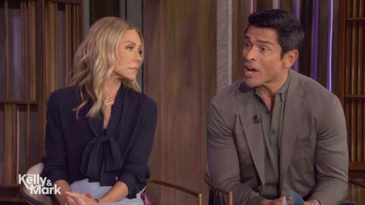 Image of Mark Consuelos said his and Kelly Ripa's talk show interferes with his morning s-- desires.