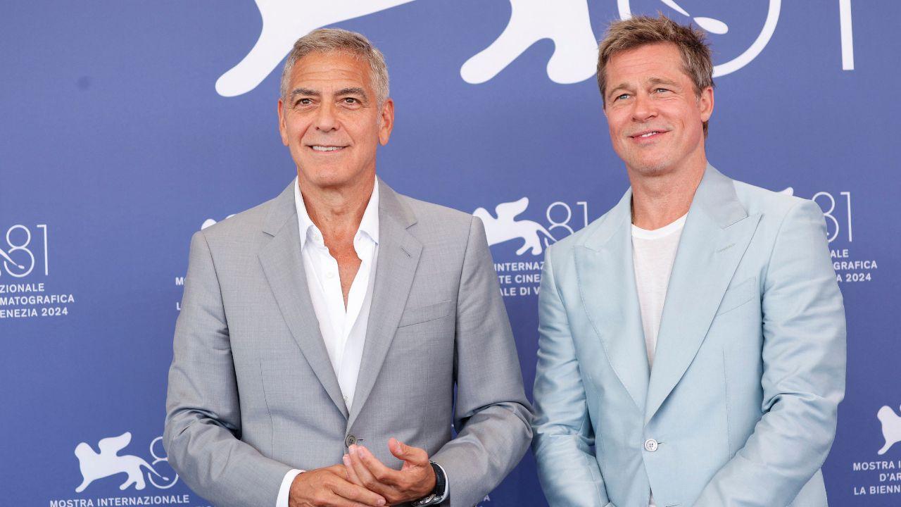Image of Brad Pitt praised George Clooney as a 'global citizen' and the kind of friend he'd want by his side during a crisis.