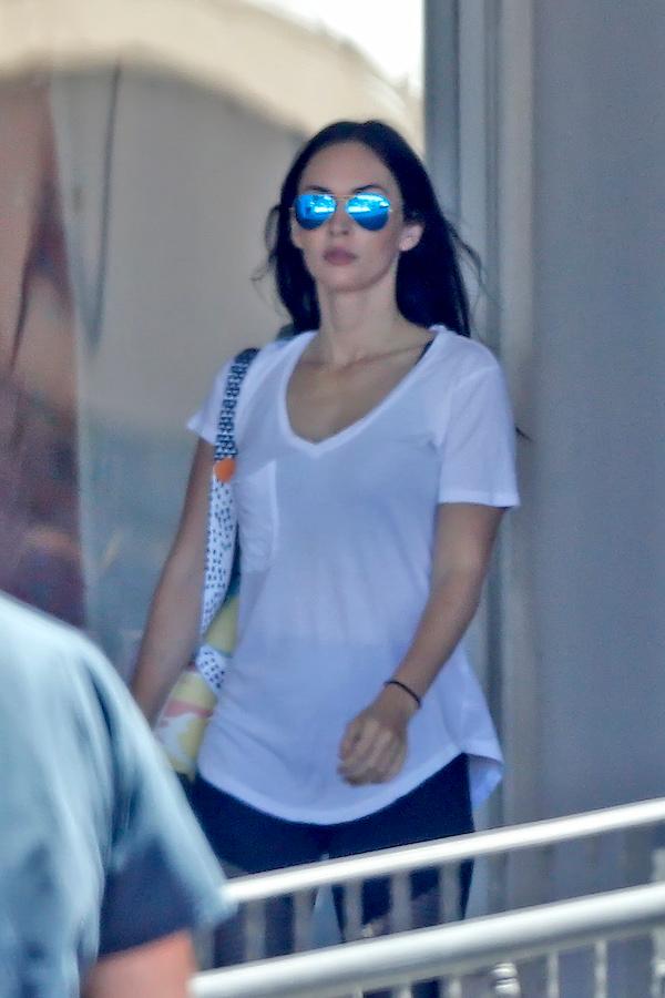 EXCLUSIVE: Megan Fox leaves from her yoga session in Malibu